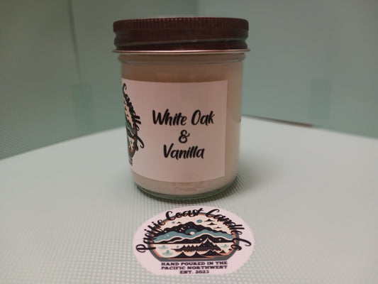 "White Oak & Vanilla"  Candle