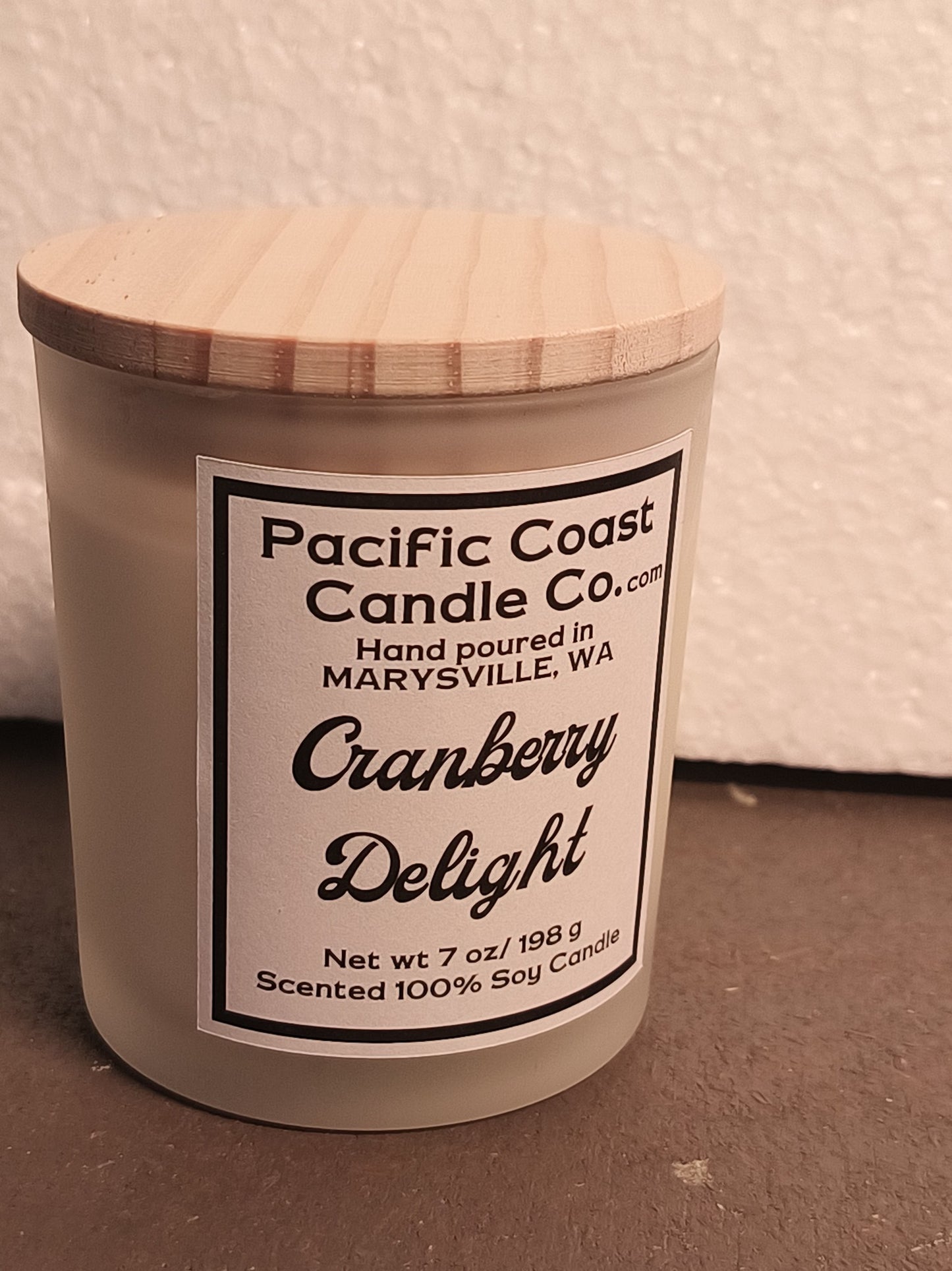 7 oz Candle in a beautiful frosted glass jar